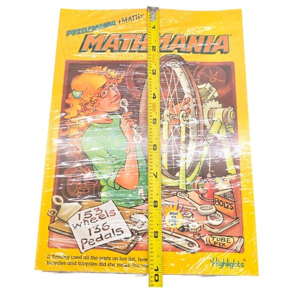 Puzzlemania + Math = Mathmania Highlights Set Of 4 Activity Books for Kids NEW - Picture 8 of 9
